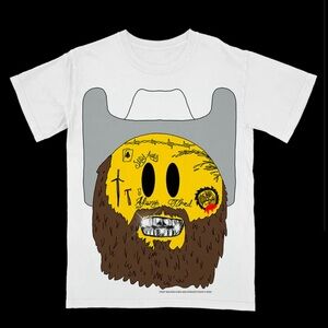 POST MALONE EMOJI TOUR TEE CONCERT T-SHIRT MEDIUM OVERSIZED